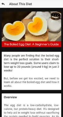 Boiled Egg Diet Plan android App screenshot 5